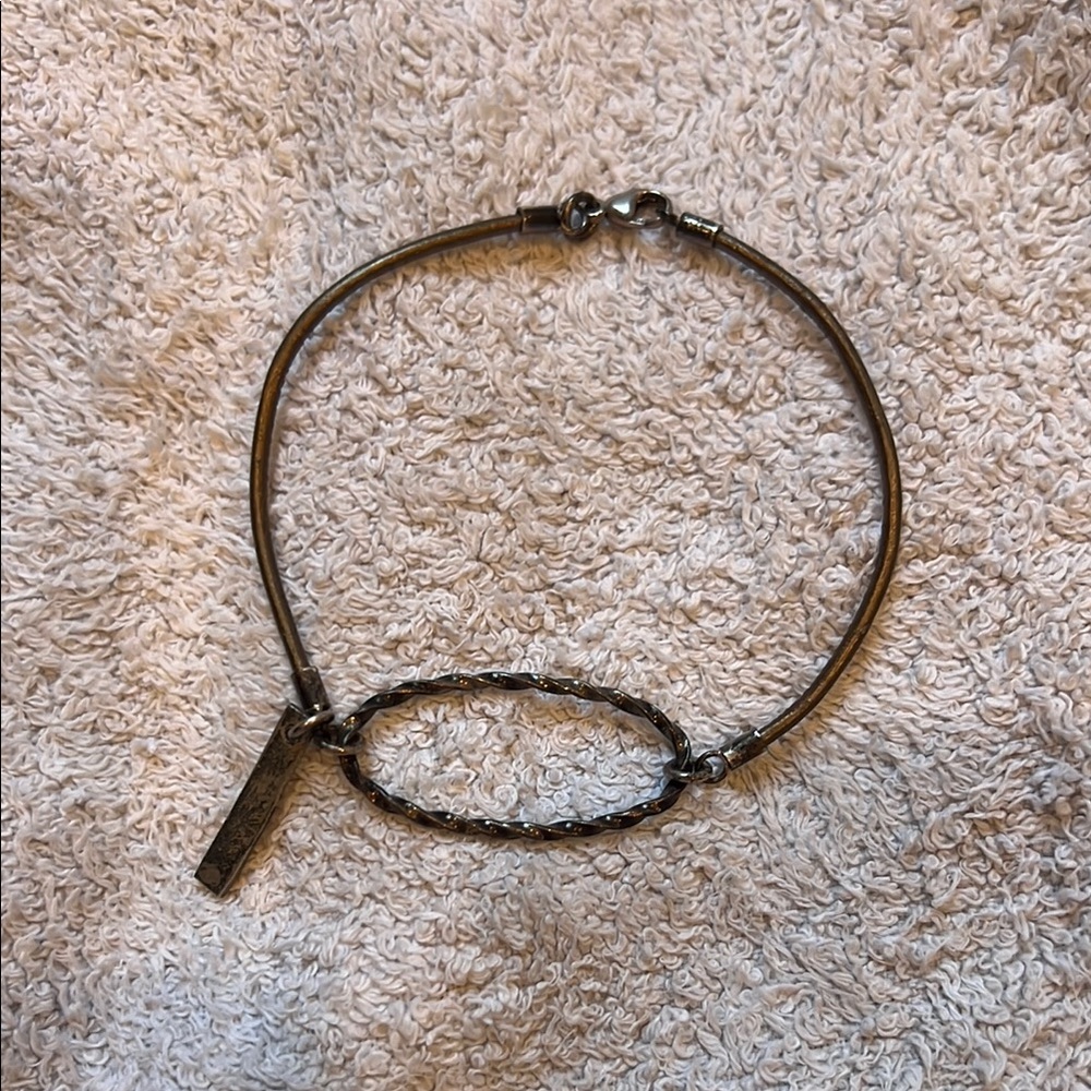 Rocker rope bracelet by British designer Lisa e.moss